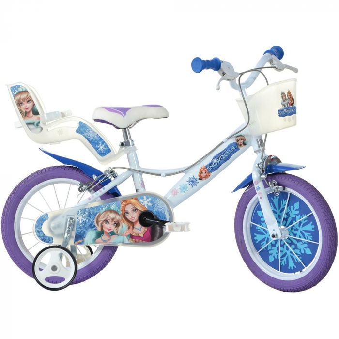 Bicicleta copii 4-7 ani, Dino Bikes 14", Snow Queen [1]