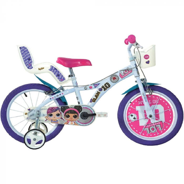 Bicicleta fetite 6-8 ani, Dino Bikes 16", model LOL [1]