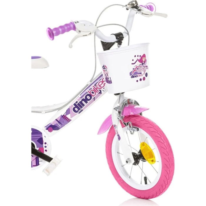 Bicicleta copii Dino Bikes 12" Fairy alb [1]
