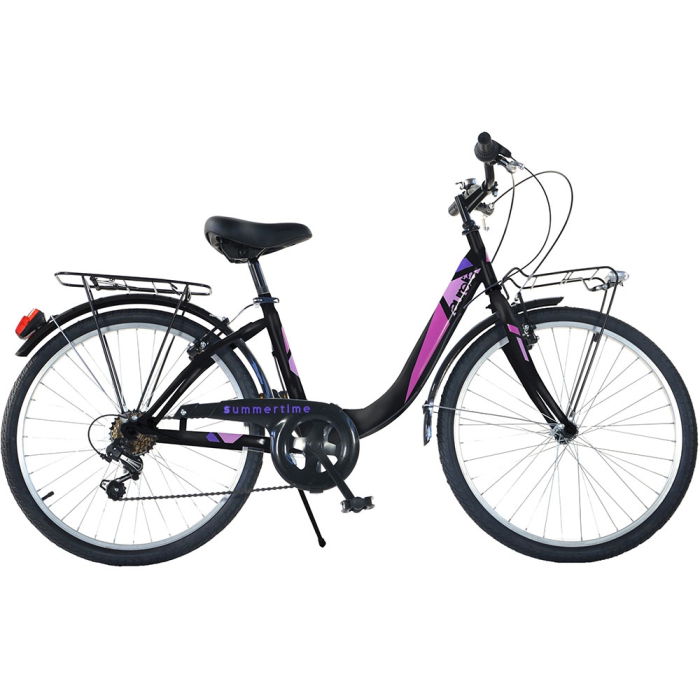 Bicicleta Dino Bikes 24" City Summertime negru [1]