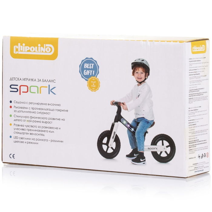 Bicicleta fara pedale Chipolino Spark blue [3]