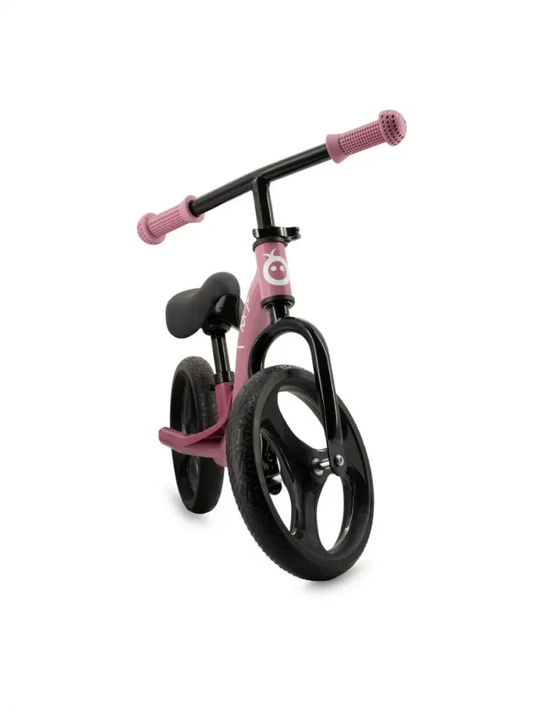 Bicicleta fara pedale cu roti led, pentru copii, 2 ani+, Momi Isoka - Roz [3]