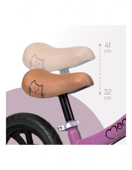 Bicicleta fara pedale, pentru copii, 3 ani+, Momi Breki - Mov [6]