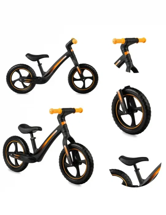 Bicicletă fără pedale MoMi Mizo Neagră copii 3 ani+ [5]