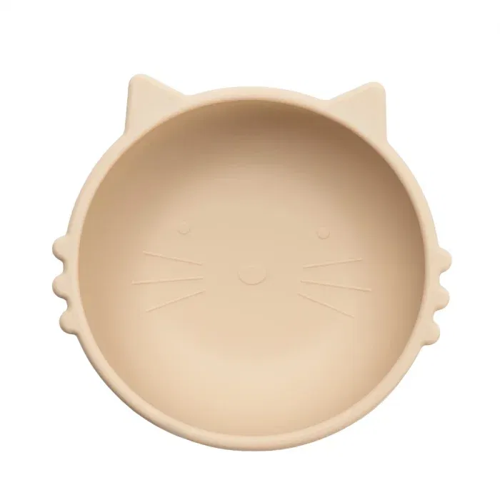 Bol din silicon, AppeKids, Kitty I - Bej [1]