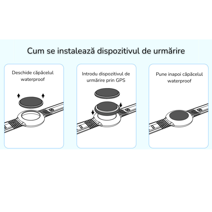 Brățară cu localizare GPS compatibilă AirTag – Liniște pentru părinți [4]