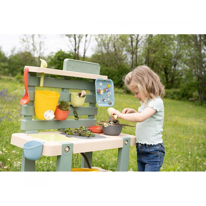 Bucatarie Smoby Mud Kitchen cu 15 accesorii [5]