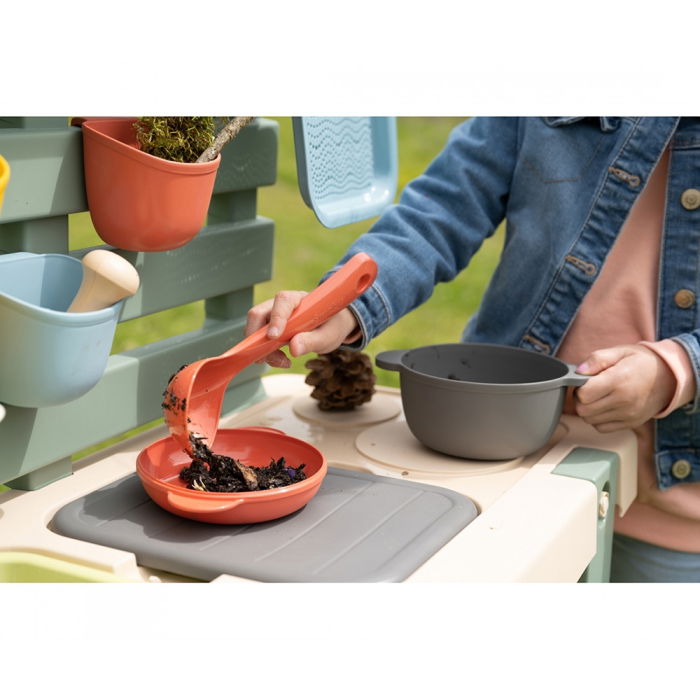Bucatarie Smoby Mud Kitchen cu 15 accesorii [8]