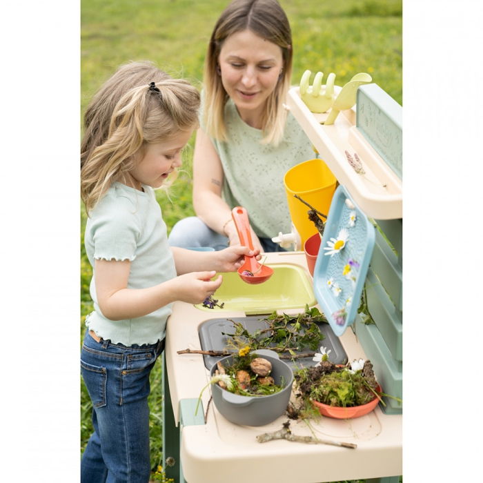 Bucatarie Smoby Mud Kitchen cu 15 accesorii [9]