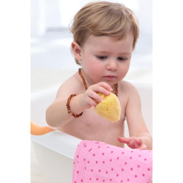Burete natural de baie Zimocca pentru bebelusi, fara coloranti si aditivi artificiali, Grunspecht 510, 7-8 cm [2]