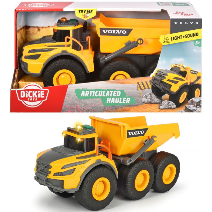 Camion basculant Dickie Toys Volvo Articulated Hauler 23 cm cu lumini si sunete [10]