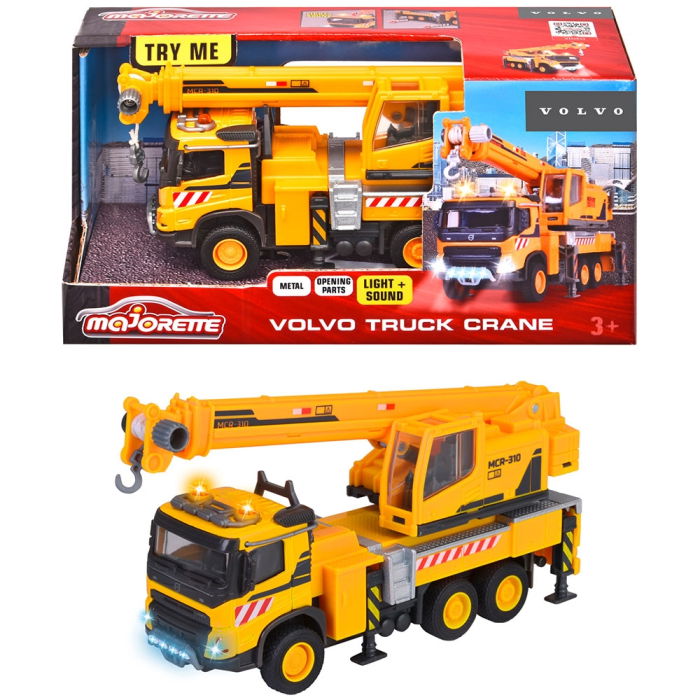 Camion cu macara Majorette Volvo Truck Crane cu lumini si sunete [11]