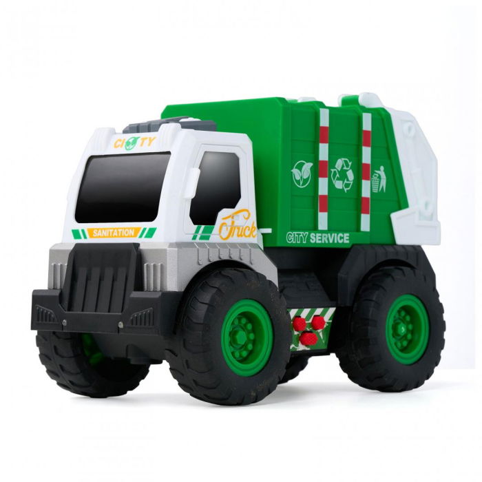 CAMION DE SALUBRITATE CU LUMINI, SUNETE SI DETALII MOBILE, MOMKI [1]