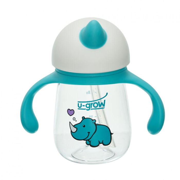 Cana cu pai din tritan 260 ml UNC03-SIP260,  U-Grow [1]