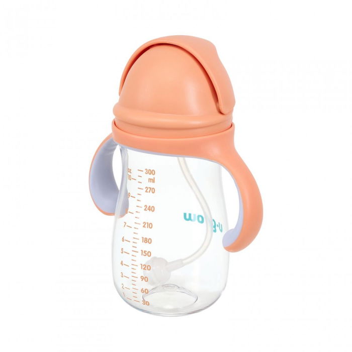 Cana cu pai tritan, orange, 300ml, U-Grow [3]