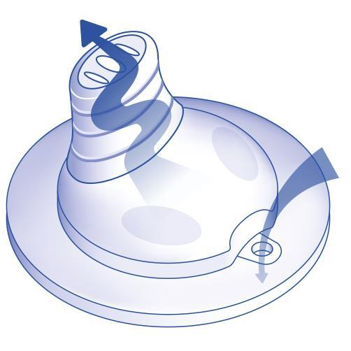 Cana de baut cu manere Training Bottle Girl pentru copii, adaptor de baut antipicurare din silicon, 150 ml, de la 6 luni, nip 35058 [3]