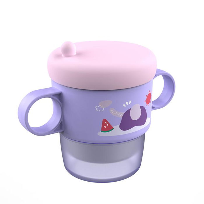 Cana termos cu manere si capac, mov, 250 ml, U-Grow [2]