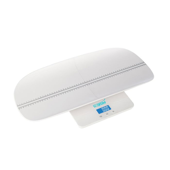 Cantar digital corporal 2in1 pentru bebe si mama, U-Grow, Display LED, Auto off, Functie Tara, 100kg, Alb [1]