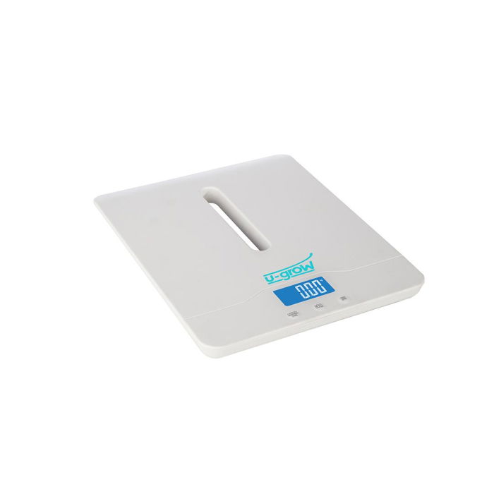 Cantar digital corporal 2in1 pentru bebe si mama, U-Grow, Display LED, Auto off, Functie Tara, 100kg, Alb [3]