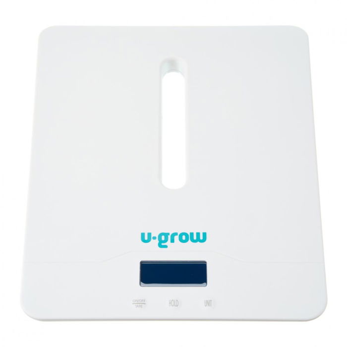 Cantar digital corporal 2in1 pentru bebe si mama, U-Grow, Display LED, blueetoth, Auto off, Functie Tara, 100kg, Alb [4]