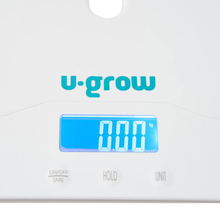 Cantar digital corporal 2in1 pentru bebe si mama, U-Grow, Display LED, blueetoth, Auto off, Functie Tara, 100kg, Alb [5]
