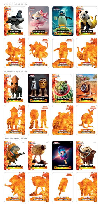 Carti de joc Italian Brainrot Lamincard set 5 buc [10]