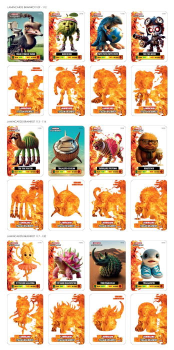 Carti de joc Italian Brainrot Lamincard set 5 buc [13]