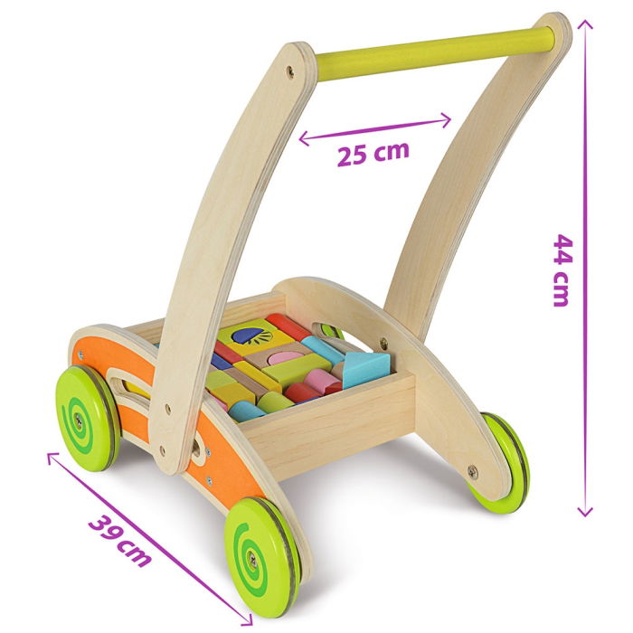 Carucior Eichhorn Activity Walker cu 35 cuburi [5]