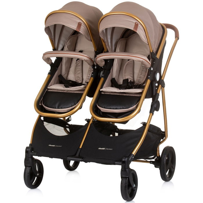 Carucior gemeni Chipolino Duo Smart 2 in 1 golden beige [6]
