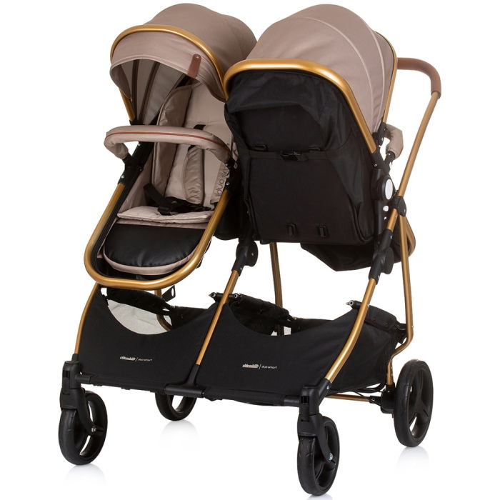 Carucior gemeni Chipolino Duo Smart 2 in 1 golden beige [4]