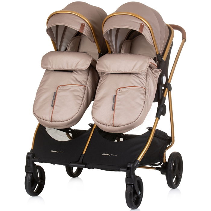 Carucior gemeni Chipolino Duo Smart 2 in 1 golden beige [7]