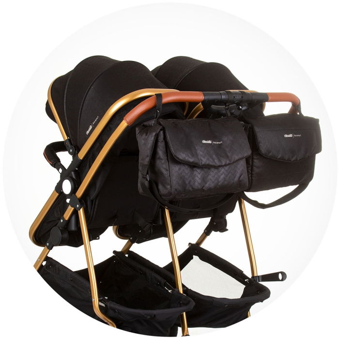 Carucior gemeni Chipolino Duo Smart 2 in 1 obsidian gold [11]