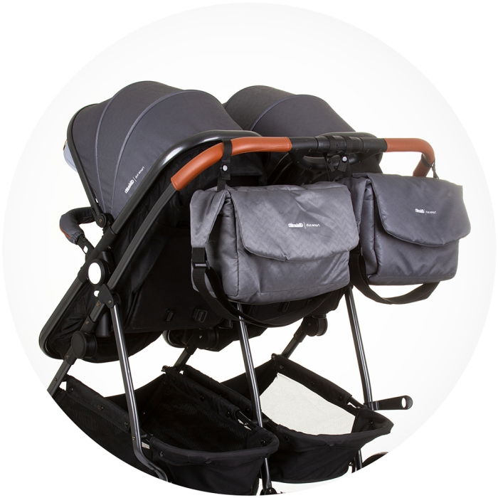 Carucior gemeni Chipolino Duo Smart 2 in 1 silver grey [11]