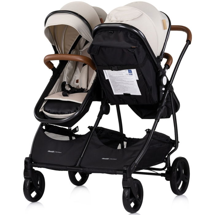 Carucior gemeni Chipolino Duo Smart 3 in 1 biscotta [5]