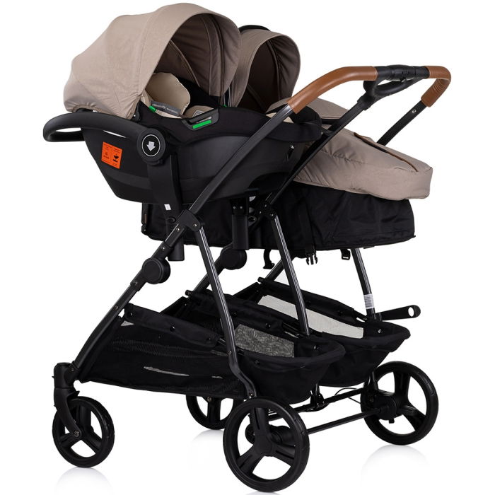 Carucior gemeni Chipolino Duo Smart 3 in 1 tiramisu [10]