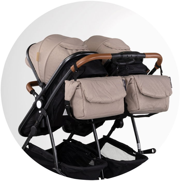 Carucior gemeni Chipolino Duo Smart 3 in 1 tiramisu [15]