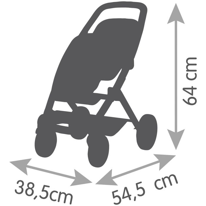Carucior pentru papusi Smoby Maxi Cosi Twin albastru [5]