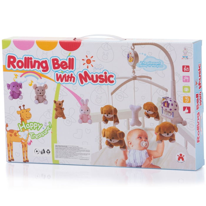 Carusel muzical pentru patut Chipolino Blue rabbits [2]