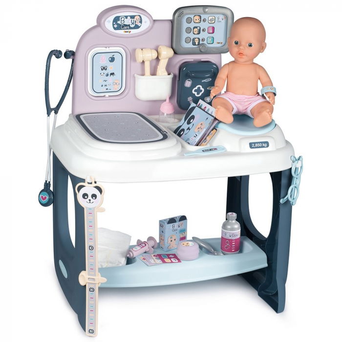 Centru medical de ingrijire pentru papusi, fetite 3 ani+, cu papusa si accesorii, Smoby Baby - Joc de rol [1]