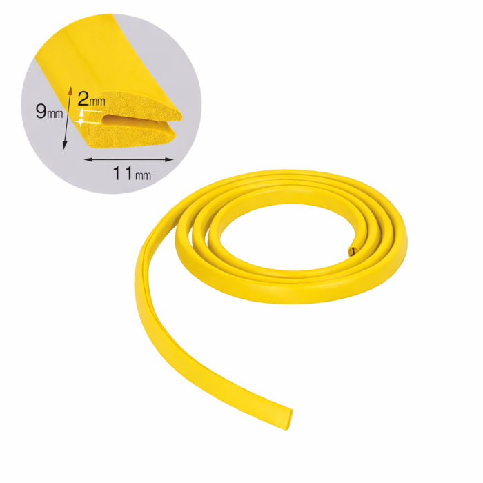 Cheder auto, uz universal, din spuma de cauciuc, multicolor, acopera muchie de 1.1 cm, 2m [3]