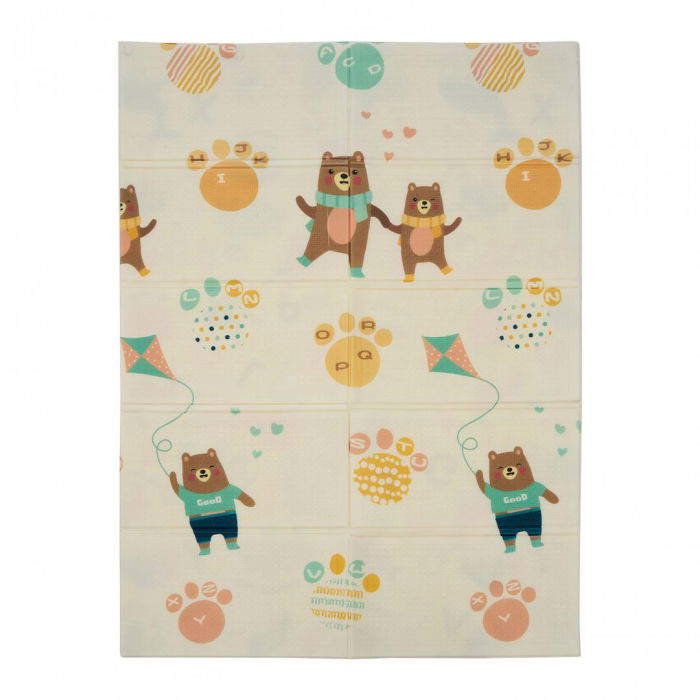 Covor de joaca pentru copii U-Grow, din spuma, pliabil, 2 fete, impermeabil, izolant, 120 x 180 x 1 cm, alfabet [1]