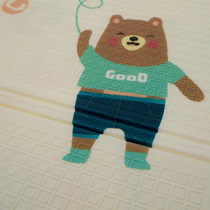 Covor de joaca pentru copii U-Grow, din spuma, pliabil, 2 fete, impermeabil, izolant, 120 x 180 x 1 cm, alfabet [7]