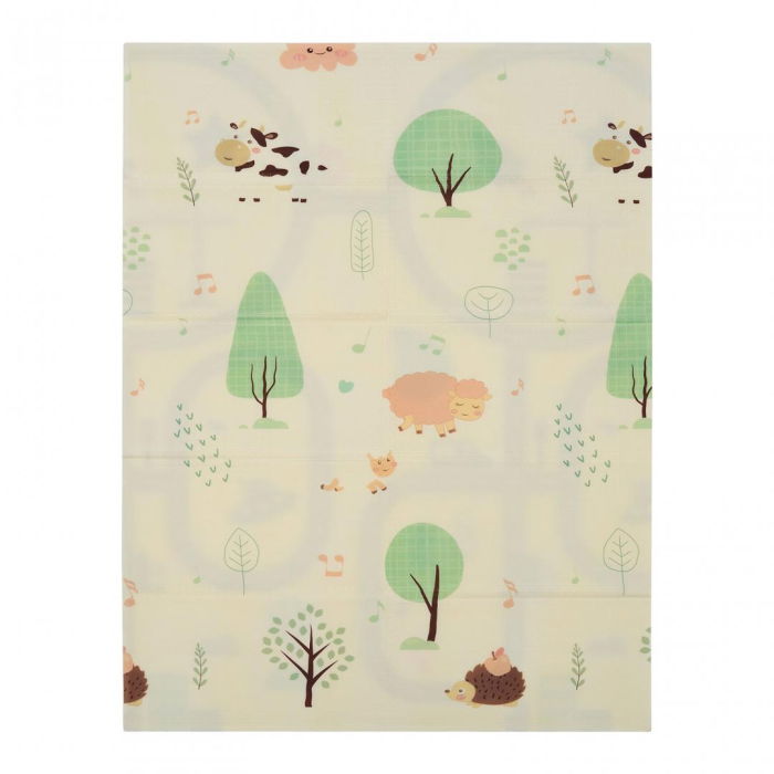 Covor de joaca pentru copii U-Grow, din spuma, pliabil, 2 fete, impermeabil, izolant, 120 x 180 x 1 cm, circuit [3]