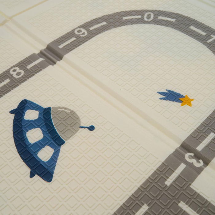 Covor de joaca pentru copii U-Grow, din spuma, pliabil, 2 fete, impermeabil, izolant, 120 x 180 x 1 cm, circuit [6]