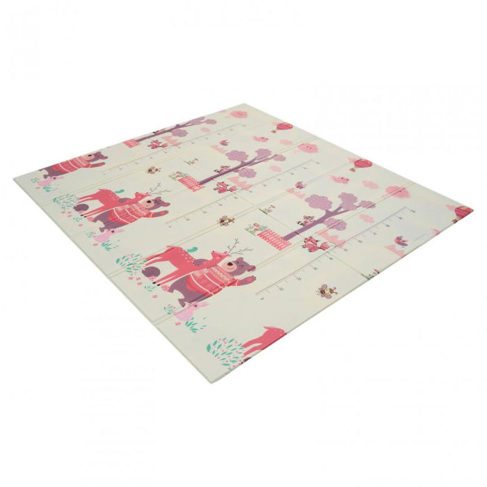 Covor de joaca pentru copii U-Grow, din spuma, pliabil, 2 fete, impermeabil, izolant, 180 x 200 x 1 cm [4]