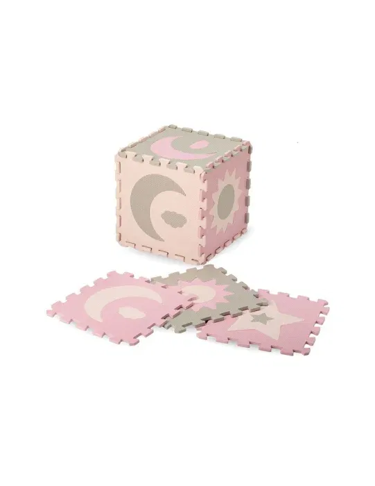 Covoras de joaca puzzle 93x93 cm Momi, Nebe - Roz [3]