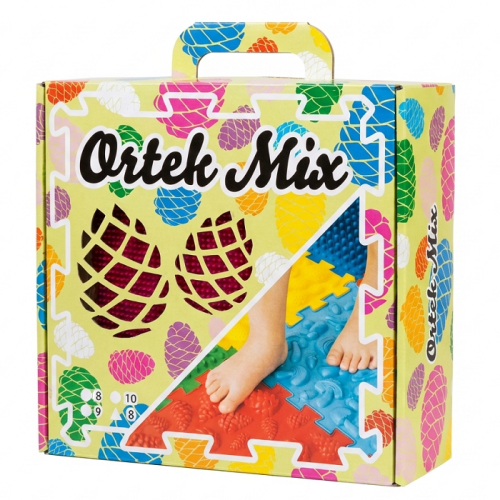 Covoraș de masaj "Mix Puzzle-uri" 12 elemente Pastel [4]