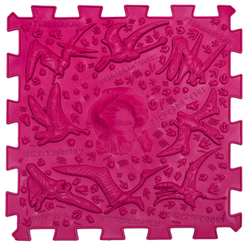 Covoraș de masaj Ortek Dinozauri Puzzle-uri 12 el. + 8 triunghiuri [6]