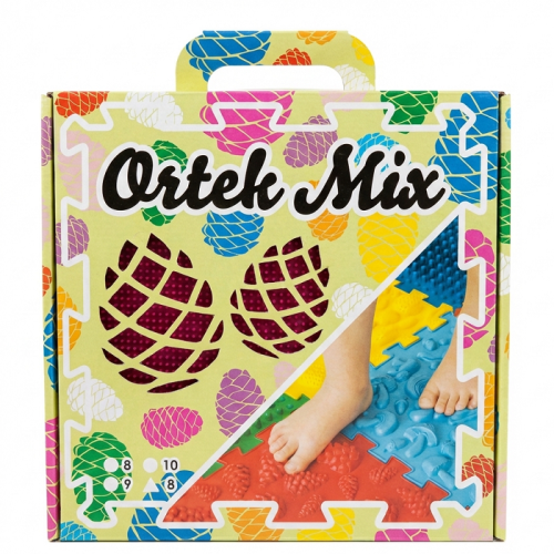 Covoraș de masaj "Ortek Mix Puzzle-uri" 10 elemente + "Modele" cadou [5]