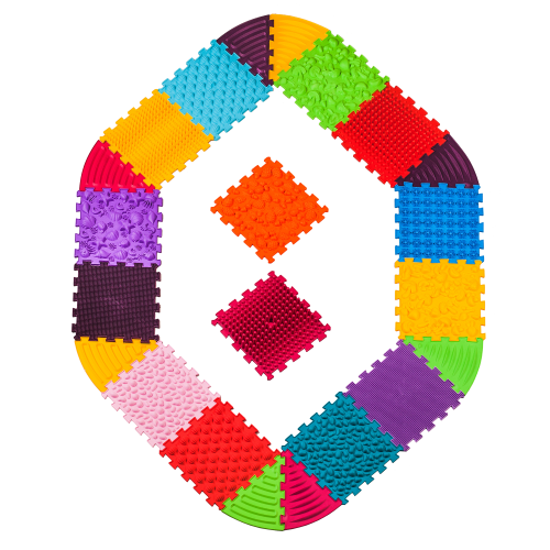 Covoraș de masaj Ortek Puzzle-uri 14 el. + 8 triunghiuri [1]